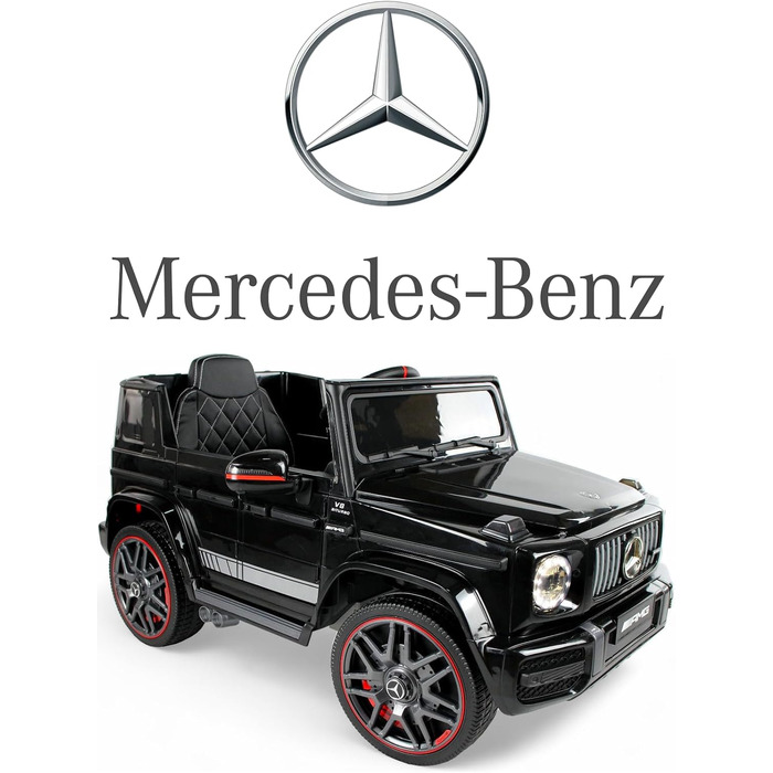 Дитячий електромобіль Mercedes G63 AMG 4x4, 180 Вт, шкіряне сидіння, EVA-колеса, 12V 9Ah, пульт, білий