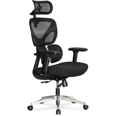 Крісло Mealux D1 Duo Air Fabric Black (арт. HF-D1 Duo F/B)