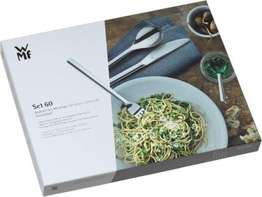 Набір столових приборів WMF Alteo, 60 предметів, нержавіюча сталь Cromargan, матове покриття, для 12 осіб