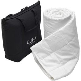 Ковдра з обтяженням Cura Pearl Classic антистресова для глибокого сну 135х200 см 9 кг біла