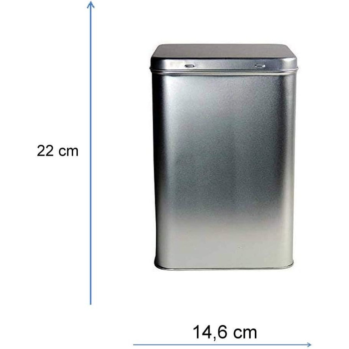 Кавова банка Mikken для 1 кг зерен 14,6 см x 14,6 см x 22,0 см