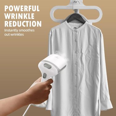 Відпарювач для одягу вертикальний та горизонтальний, 1500W, 300мл резервуар, швидкий нагрів за 20 сек.