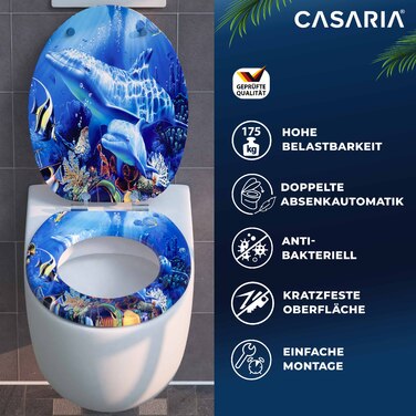 Сидіння для унітазу Sealife з м'яким закриванням