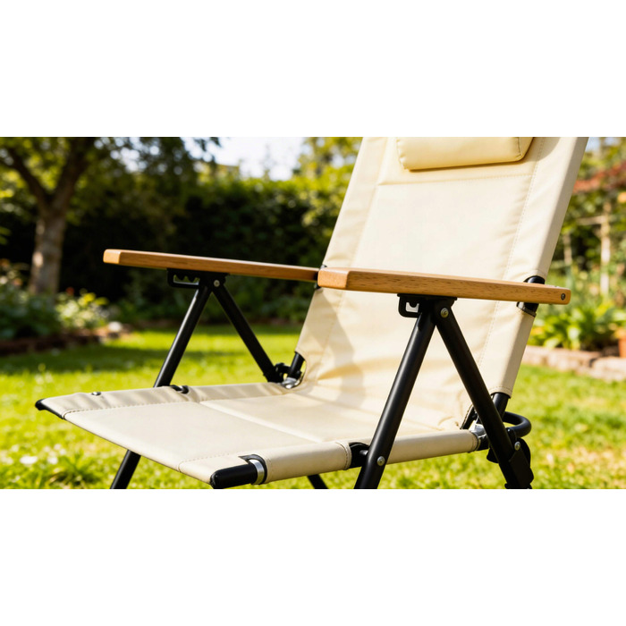 Міцний та зручний металевий садовий стілець для тераси та двору