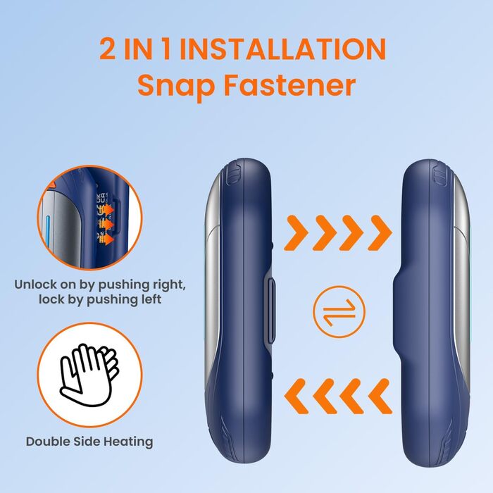 Електричні грілки для рук USB, 2 шт. - багаторазові, 3 режими нагріву, 20 годин роботи, для кемпінгу та відпочинку на природі. Кольори: блакитний