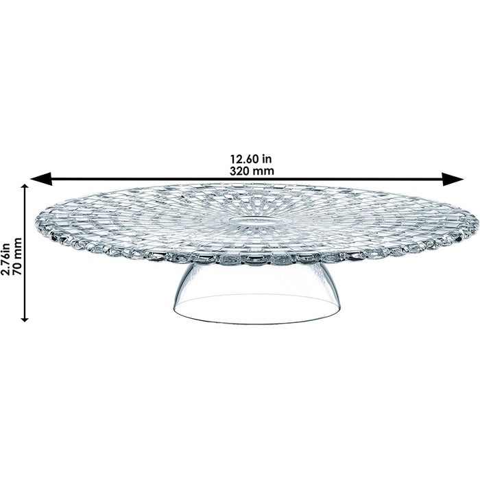 Nachtmann Tortenplatte Bossa Nova Ø 32 см, кришталеве скло, 99528 | Kuchenplatte з кришкою