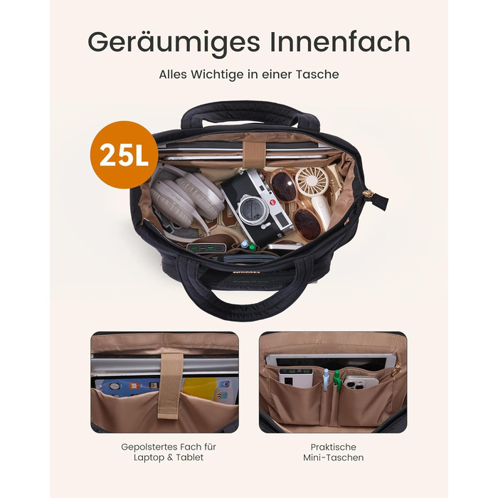 LOVEVOOK Сумка-шопер для жінок, велика, легка, торбинка-шопер, 15.6