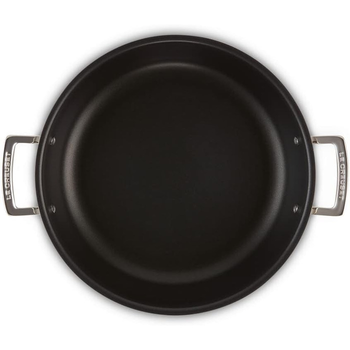 Сковорода з антипригарним покриттям Le Creuset, 30 см, з кришкою, для всіх плит (індукція), нержавіюча сталь, 96102830000000