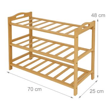 Стелаж для взуття Relaxdays з бамбука