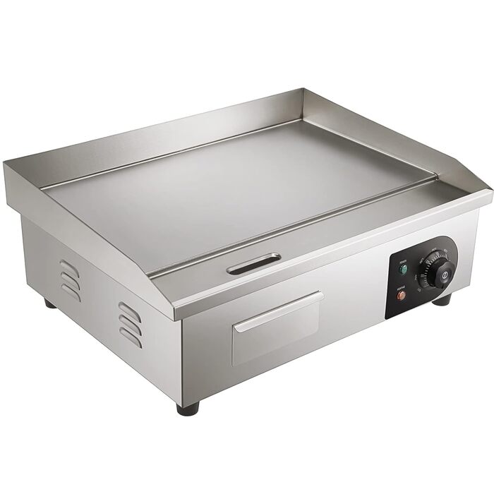 Електричний гриль VEVOR 54 x 30 см, 3000W, з регулюванням температури 50-300°C, для комерційного використання, легко чиститься