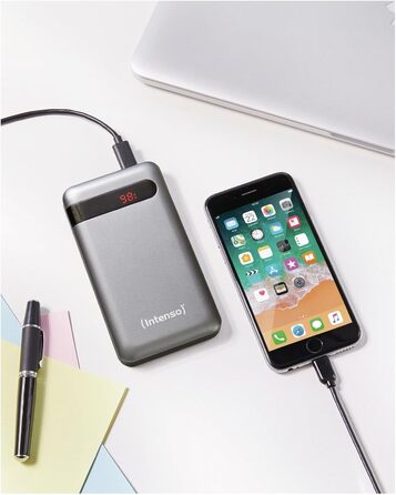 Зовнішній акумулятор з Power Delivery & Quick Charge 3, чорний, 7332330 Powerbank PD 10000mAh