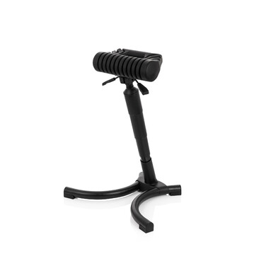 Крісло для роботи TOP WORK 33 PU чорного кольору з пінопластовим наповнювачем, металевим каркасом та регульованою висотою. hjh OFFICE