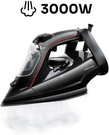 Праска відпарювач Mellerware Steezy 3000W з керамічною підошвою, вертикальним відпаром та системою захисту від накипу