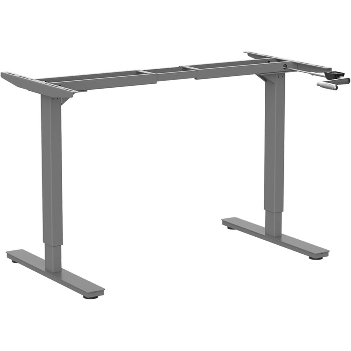 Регульований стіл Ergotopia Desktopia: ручне регулювання висоти, ширина під будь-яку стільницю (білий)