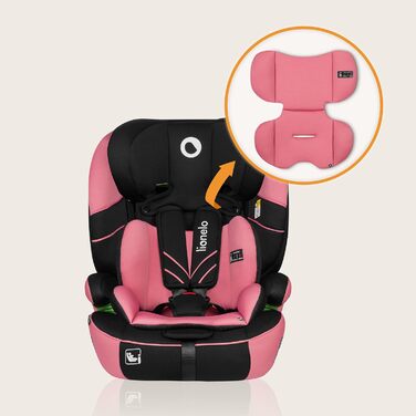 Автокрісло Lionelo Levi One I-Size 76-150 см, Група 1 2 3, Рожеве (R129 i-Size)