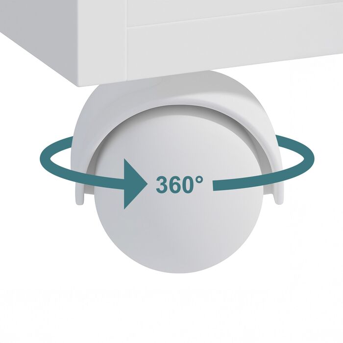 Компактний рол-контейнер Relaxdays для вузьких місць