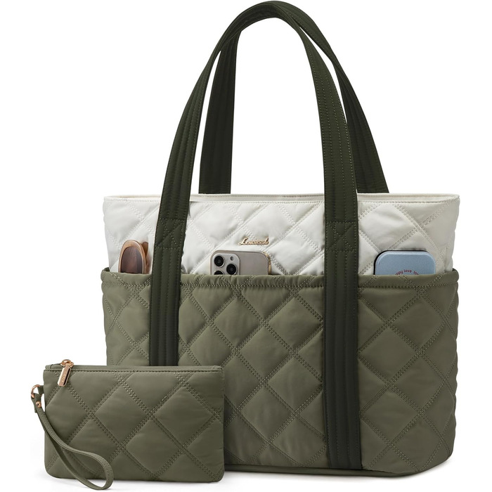 Сумка-шоппер LOVEVOOK: велика, легка, з відділенням для ноутбука 15.6