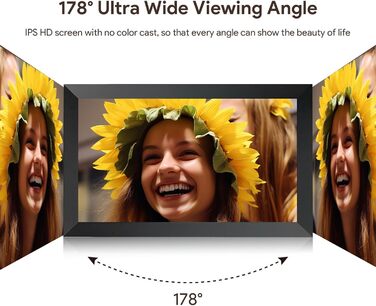 Frameo Цифровий фоторамка 15.6 дюймів, FHD IPS сенсорний екран, 32GB, Wi-Fi, автоматичне обертання, віддалене завантаження фото та відео, XL