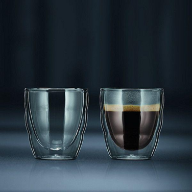 Набір чашок з подвійними стінками Bodum Pilatus 0,08 л, 2 шт прозорий (11477-10)