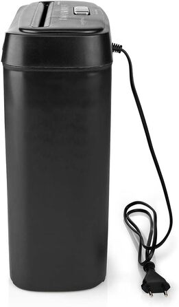 Шредер для паперу 6x A4, 10 літрів, DIN 2-190 W, чорний