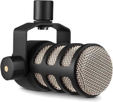 Динамічний мікрофон RØDE PodMic для подкастингу, стрімінгу та ігор, мовна якість, з XLR, чорний колір, із вбудованим кріпленням