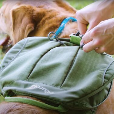 Шлейка для собак Kurgo Cascade, шлея для собак з рюкзаком, туристичний рюкзак для собак, розмір M, помаранчевий апельсин M