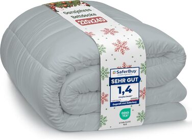 Ковдра Utopia Bedding для 2 осіб, 220x240 см, білий колір, 4 пори, мікрофібра, поліестер