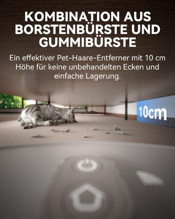 Робот-пилосос Tesvor S8 Pro з функцією миття - 8000Pa, LiDAR-навігація, 240 хв роботи, керування через додаток/Alexa, для прибирання шерсті тварин, килимів та твердих підлог