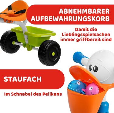 Триколісний велосипед Chicco 4 в 1: від 6 місяців до 4 років, біло-блакитний