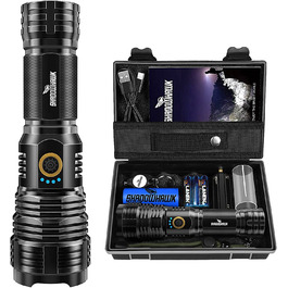 Світлодіодний ліхтар Shadowhawk S1915 16,5х5 см чорний