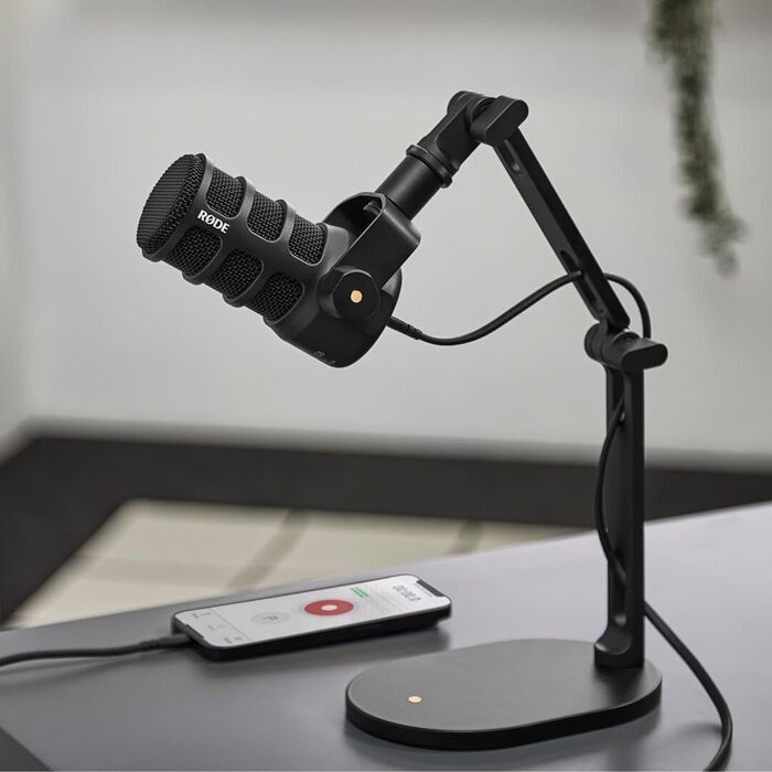 Мікрофон Rode PodMic USB/XLR для подкастів, мовлення, чорний + відкривачка keepdrum