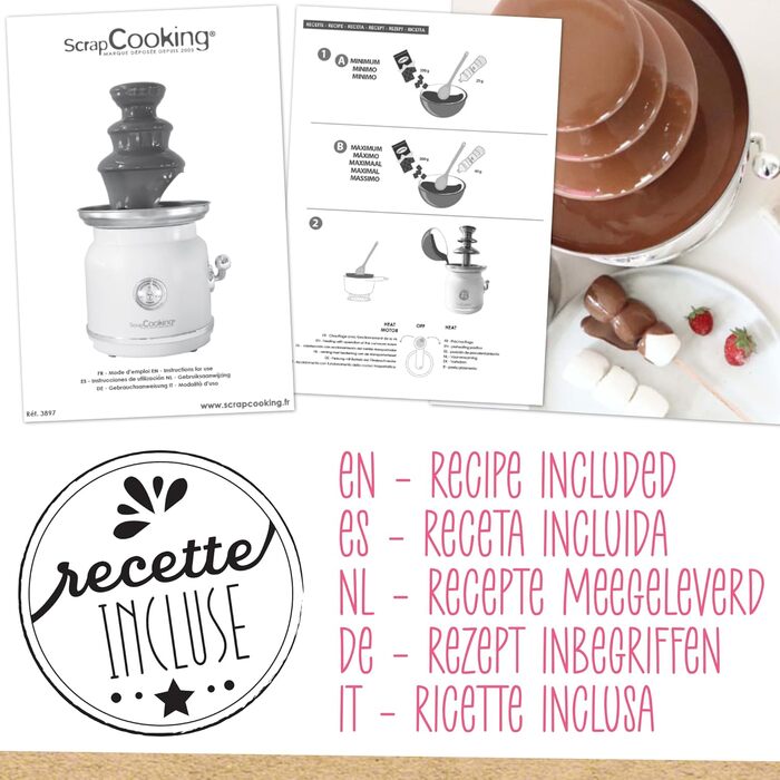 Шоколадний фонтан ScrapCooking 3897, пластик