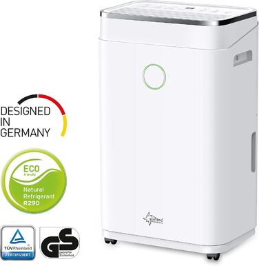 SUNTEC DryFix 20 – Електричний осушувач повітря для дому до 63 м² (20 л/день) 3-в-1: осушувач, очищувач повітря, сушарка для білизни