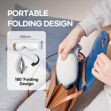 Масажер для очей HubiCare з підігрівом та вібрацією: для зняття втоми, мігрені та темних кіл під очима