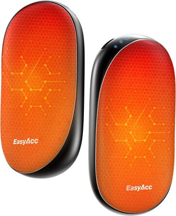 EasyAcc Нагрівач для рук, акумуляторний, чорний, великий