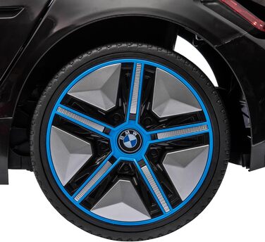 Дитячий електромобіль HOMCOM BMW з пультом, фарами, MP3, ременем безпеки, 3-5 км/год, чорний, для дітей 3-5 років