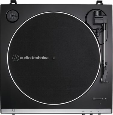 Програвач вінілу Audio-Technica LP60XBTBK, автоматичний, Bluetooth, USB, сірий, ремінний привід