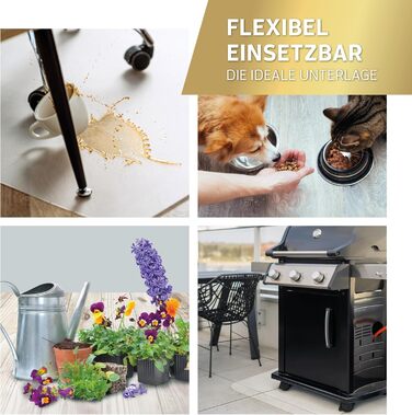 Захисна підкладка для столу Kaiser, прозора, 115x135 см - захист від подряпин, антиковзаюча