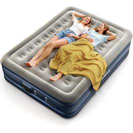 Надувне ліжко iDOO для 2 осіб з електричним насосом, 152x203x38 см, 295 кг, для кемпінгу