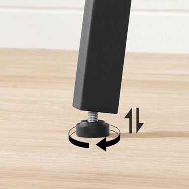 HOOBRO Барт-стіл 2-ярусний, високий, для кухні, балкону, вітальні, конференцзалу, бару, рустикального стилю, коричнево-чорний (EBF51BT01)