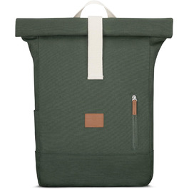 Рюкзак Johnny Urban Rolltop для жінок і чоловіків - Adam Large - 16 відділення для ноутбука - міцне бавовняне полотно - водовідштовхувальне зелене