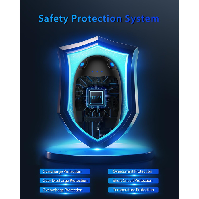 Електричні грілки для рук VTHW, 2 шт. - перезаряджаються, 20 годин тепла, 3 температурні режими, USB, для спорту та Raynaud's/артрит (чорний)