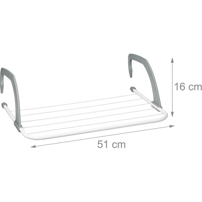 Сушильна стійка нагрівач, набір 3, 3 м довжина сушіння, для підвішування, білий/сірий