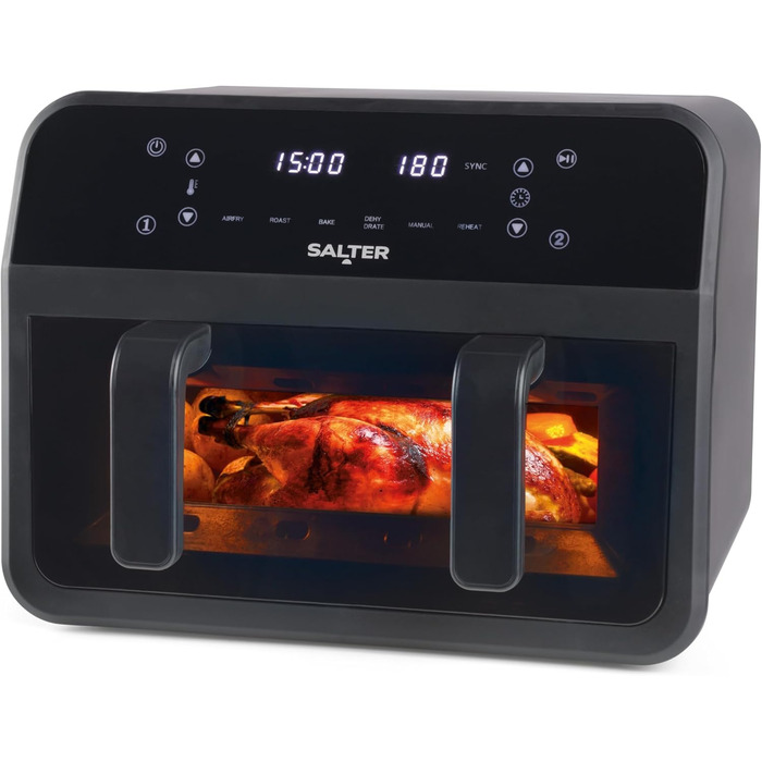 Фритюрниця Salter 4.2 л, ручна, без олії, EK6364VDE – мультикухня для м'яса та риби