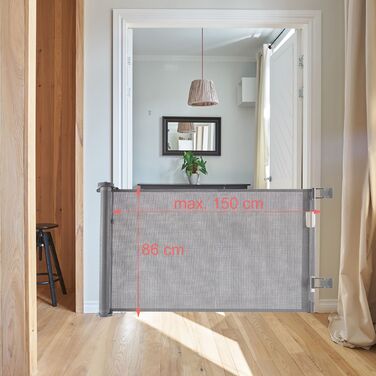 Захисна сітка для дверей, що висувається Relaxdays