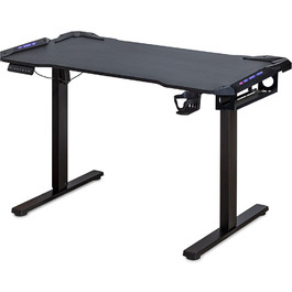 Стіл Mealux PowerDesk Carbon RGB з електрорегулюванням висоти (арт. EVO-201 Carbon / B)