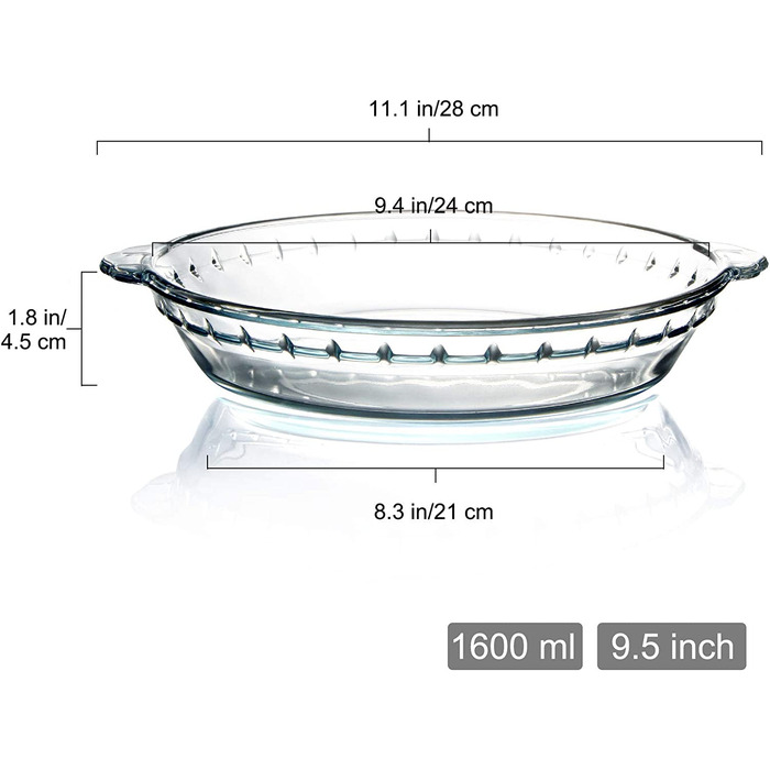 Форма для пирога форма для пирога кругла 24 см форма для випічки пирога скляна форма для випічки 24x24. 6 см форма для пирога з заварним кремом скляна форма для пирога з заварним кремом форма для пирога американська форма для пирога