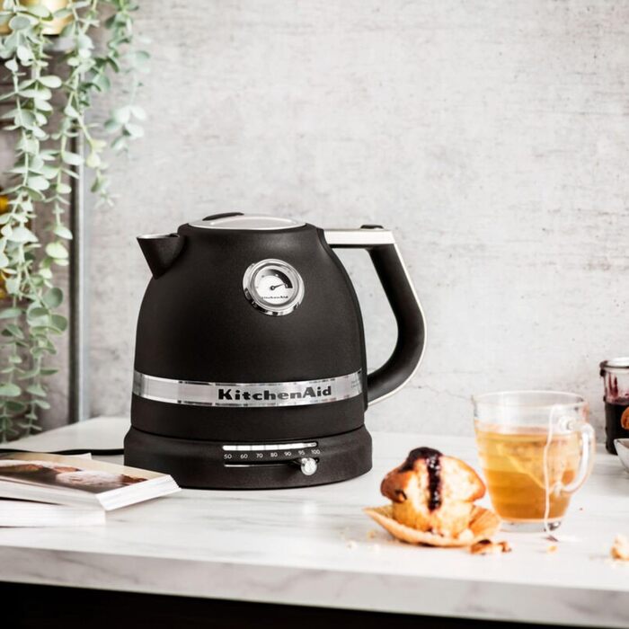 Електричний чайник KitchenAid з регулюванням температури 50-100°C, 1,5L, нержавіюча сталь (Empire)