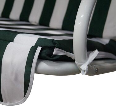 Гойдалка для відпочинку DEGAMO Hollywood Florida 3-місна, кольорова, надміцне виконання (Білий/Зелений)