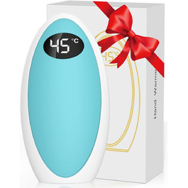 Портативний нагрівач рук Powerbank 5200mAh USB, електричний нагрівач для рук, для кемпінгу, катання на лижах, подарунок (блакитний)